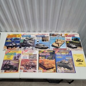 Lot Of 9 Military Modeler Magazines 1990-1994 + Tracked Vehicle 1977